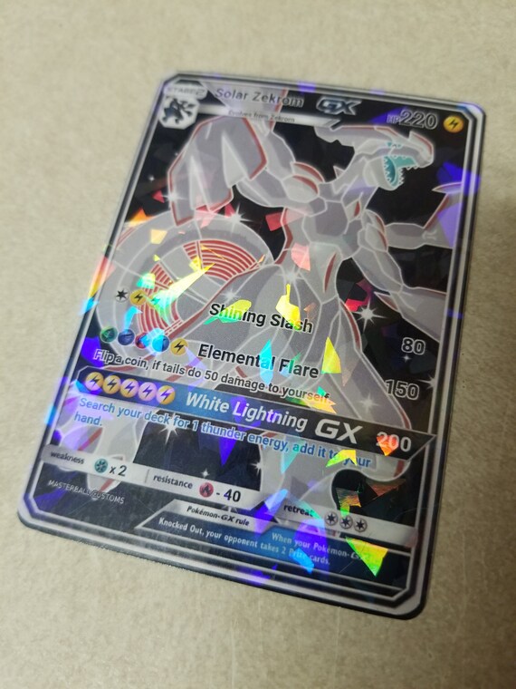 Solar Zekrom GX Custom Fan-made Pokemon Card 