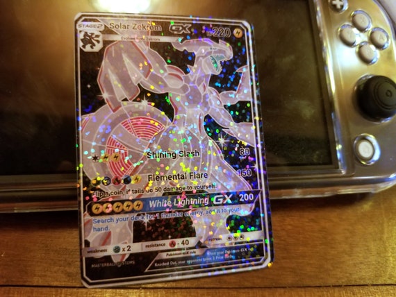 Solar Zekrom GX Custom Fan-made Pokemon Card 