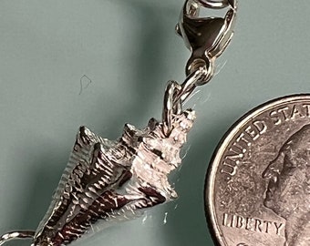Pulsera de caracola bebé en plata de ley, hecha a mano