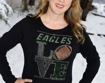 philadelphia eagles bling shirt