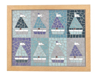 Wall Art: Mosaic Sailboats