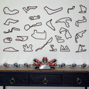 Formula 1 Wall Art – Complete 2025 F1 Circuit Collection (Medium Series) | Grand Prix Track Display