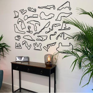 Formula 1 Wall Art – Supersize 2025 F1 Circuit Collection | Large Race Track Display for Motorsport Fans
