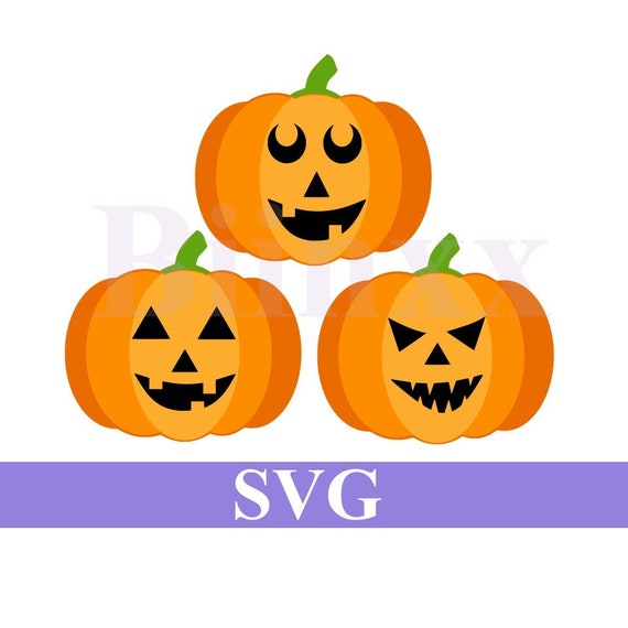 Download Pumpkin Trio Layered Svg Etsy