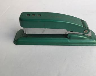 1960s Vintage Swingline Cub Green Stapler