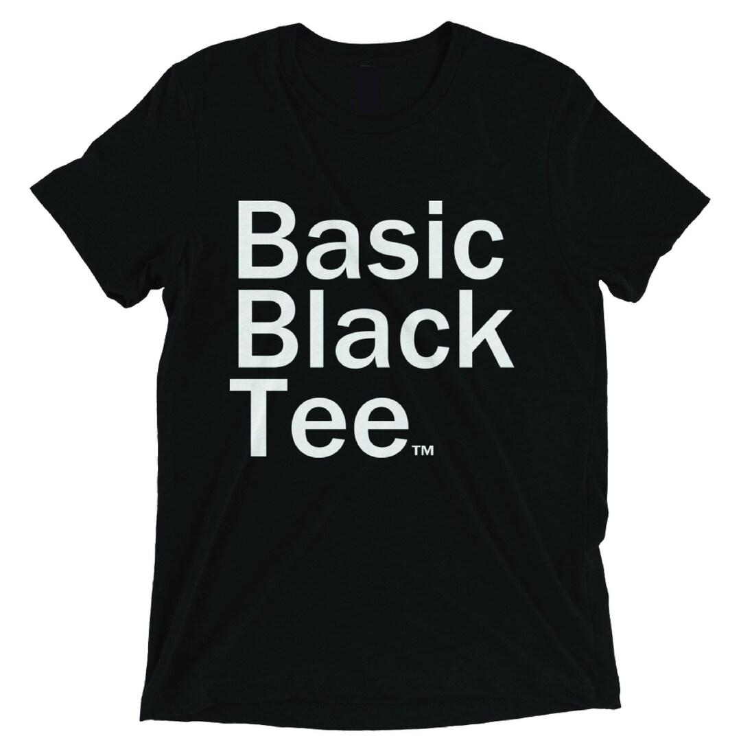 Basic Black Tee (flagship Item) - Etsy