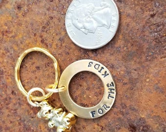 Childhood cancer awareness going gold september For the Kids keychain