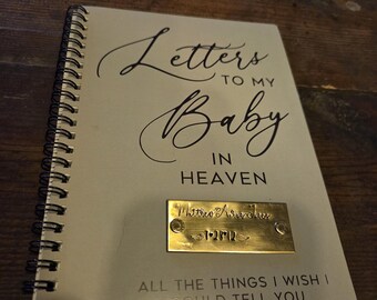 Letters to my baby in Heaven journal for miscarriage or baby infant child loss