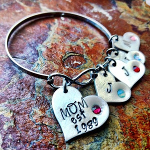 Mom bracelet birthstones gift new