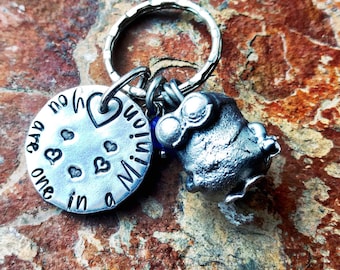 One in a Minion Pewter Key Chain