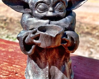 Pure pewter hand cast sculpt the child