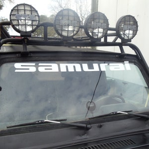 SAMURAI - Windshield Banner/Window Banner Car SUZUKI SUV Decal