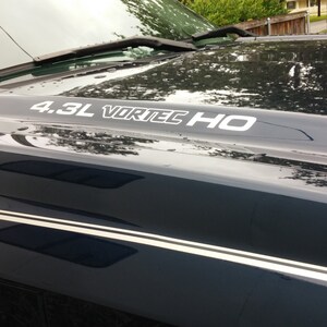 4.3L VORTEC HO &quot;High Output&quot; Kapuzenaufkleber - Chevrolet