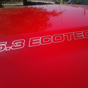 5.3L ECOTEC3 Kapuzenaufkleber - Chevrolet