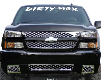 DIRTY MAX - Parabrisas Banner / Ventana Banner Coche Chevy Duramax Diesel Truck Decal