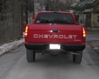 CALCOMANÍA PARA PORTON TRASERO DE CAMIONETA CHEVROLET Fleet 1988-2000