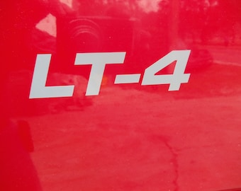 LT-4 Door Badge / Decal / Sticker - Set of 2 decals and your Choice of Color