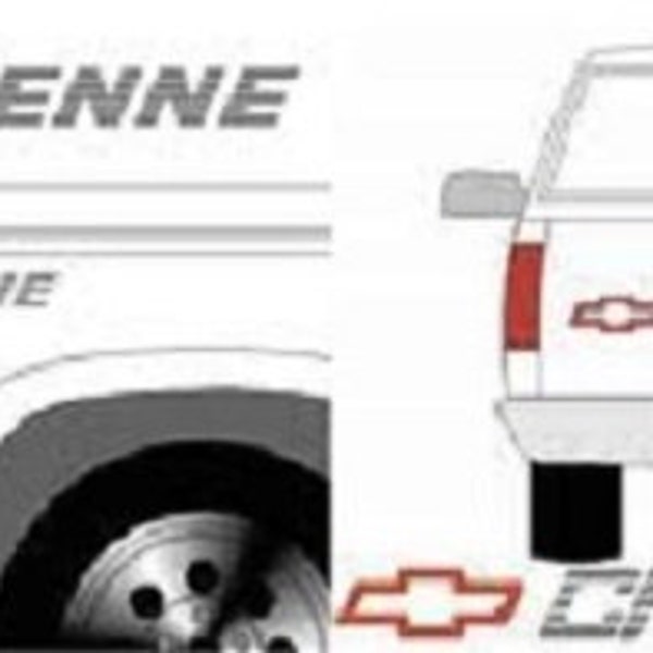 CHEVY CHEYENNE TRUCK Decal Kit - Tailgate & Bedside Decals