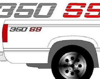 454 SS KIT CHEVY Portellone Posteriore E Decalcomanie Comodino 90-91 - Foto 8