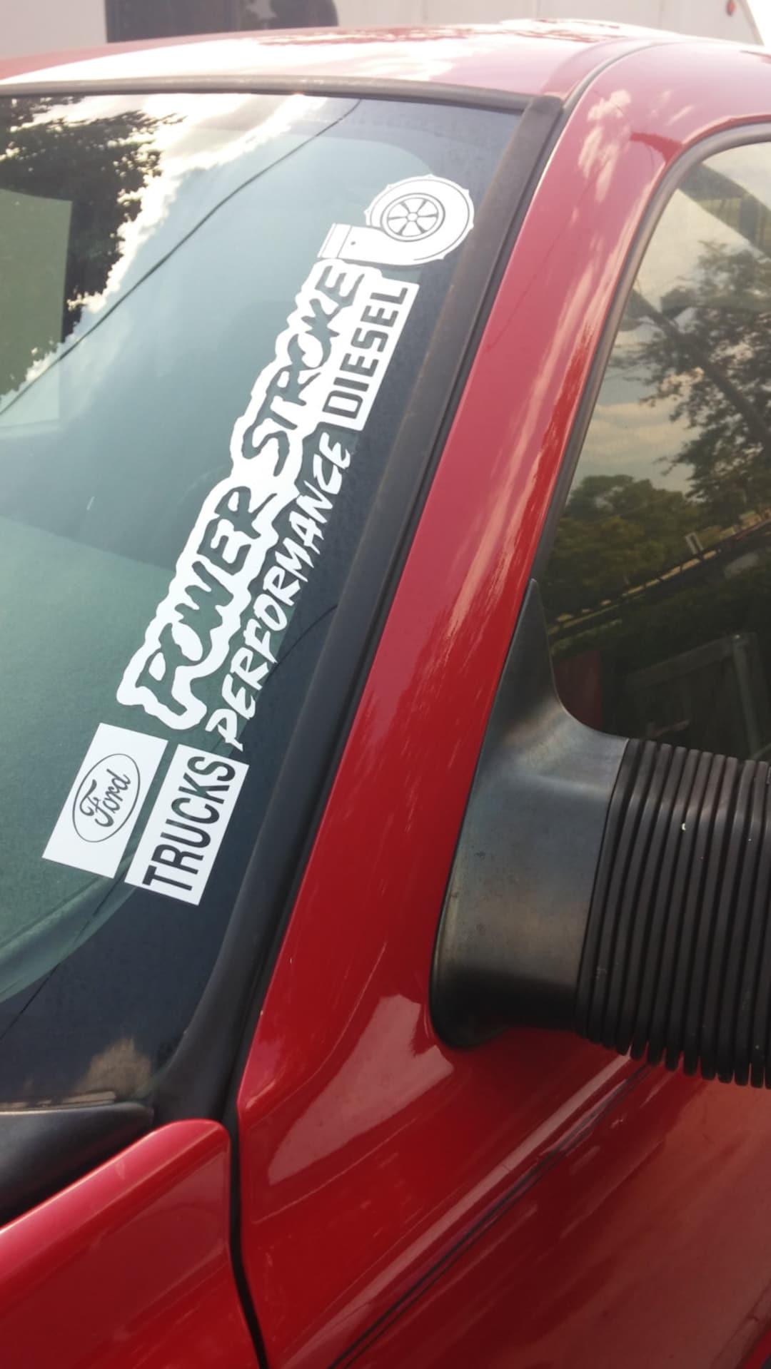 FORD Power Stroke Performance Turbo Diesel Window A-piller Decal - Etsy