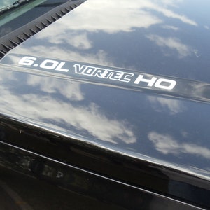 6.0L VORTEC HO &quot;High Output&quot; Kapuzenaufkleber - Chevrolet