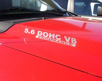5.6L DOHC Endurance HOOD DECALS - Fits: Nissan Titan Truck