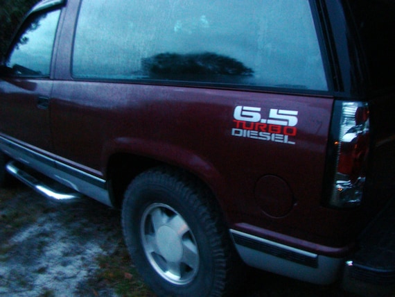 6 5l Turbo Diesel Bedside Decals New Decal Design Fits Etsy
