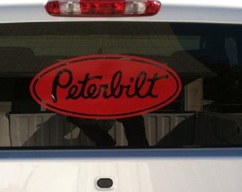 22 Inch Peterbilt Window Decal - Your choice of color