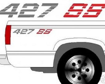 427 SS CHEVROLET Chevy Truck Bedside Decals mit Ihrer Farbwahl