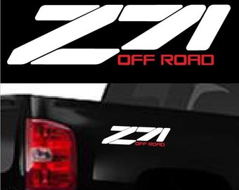 Z71 Off Road Beside Decals - Su elección de color. Ajustes: Chevrolet Silverado GMC Sierra