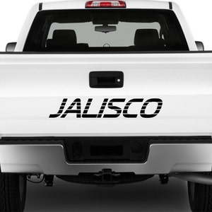 JALISCO Mexico Truck Decal Sticker Tailgate for Chevy Silverado GMC Sierra 90's 454SS style lettering