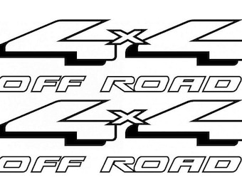 4x4オフロード交換用ベッドサイドデカールセット適合車種：フォードF-150、F-250、F-350（98～07年モデル）