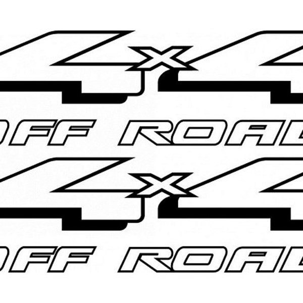 4x4 Off Road Replacement Bed Side Decal Set Fits: Ford F-150 F-250 F-350 Years 98-07