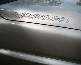 Calcomanías para capó, insignias de puerta y guardabarros SUPERCHARGED