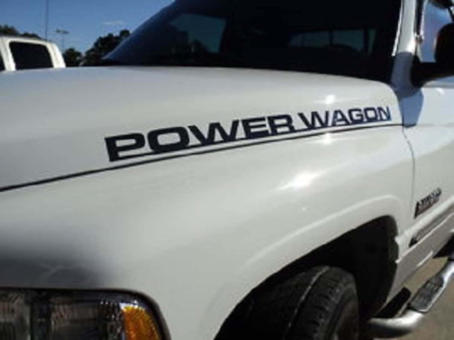 Dodge POWER WAGON Hood Letter Replacement Decals / Sticker Etsy