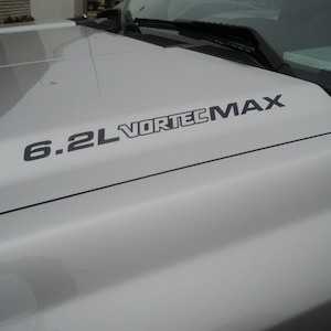 6.2L VORTEC MAX Hood Decals - Fits: Chevrolet Silverado GMC Sierra TrailBlazer