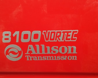 Calcomanías para puerta y portón trasero de transmisión Vortec Allison 8100 para Chevrolet 2500HD - Avalanche