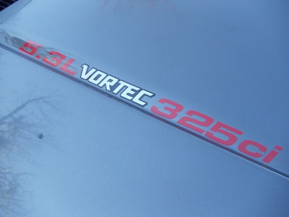 6.0L VORTEC Hood sticker decals emblem Chevy Silverado GMC Sierra HD 2015 2