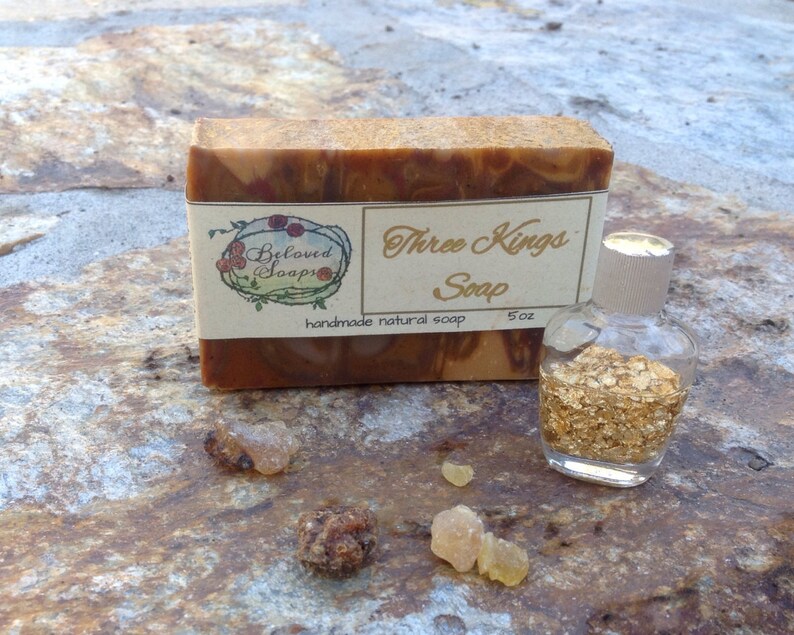 Three Kings Soap With Frankincense and Myrrh Oil Blend Etsy