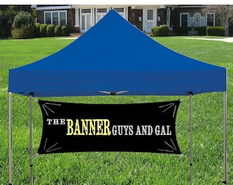 Custom backdrop Tent banner for Trade Show, Craft Show or Event, Your customer Logo and Business Name Banner