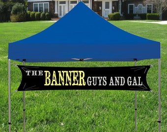 Custom Tent banner for Trade Show, Craft Show or Event, Your customer Logo and Business Name Banner