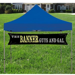 Custom Tent banner for Trade Show, Craft Show or Event Sign, Your customer Logo and Business Name Banner image 1
