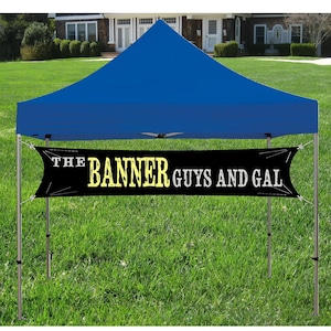 Custom Tent banner for Trade Show, Craft Show or Event Sign, Your customer Logo and Business Name Banner