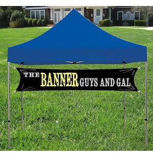 Custom Tent banner for Trade Show, Craft Show or Event Sign, Your customer Logo and Business Name Banner image 1