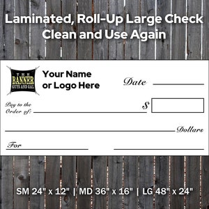 Large Laminated Custom Award Recognition Poster for Business Events