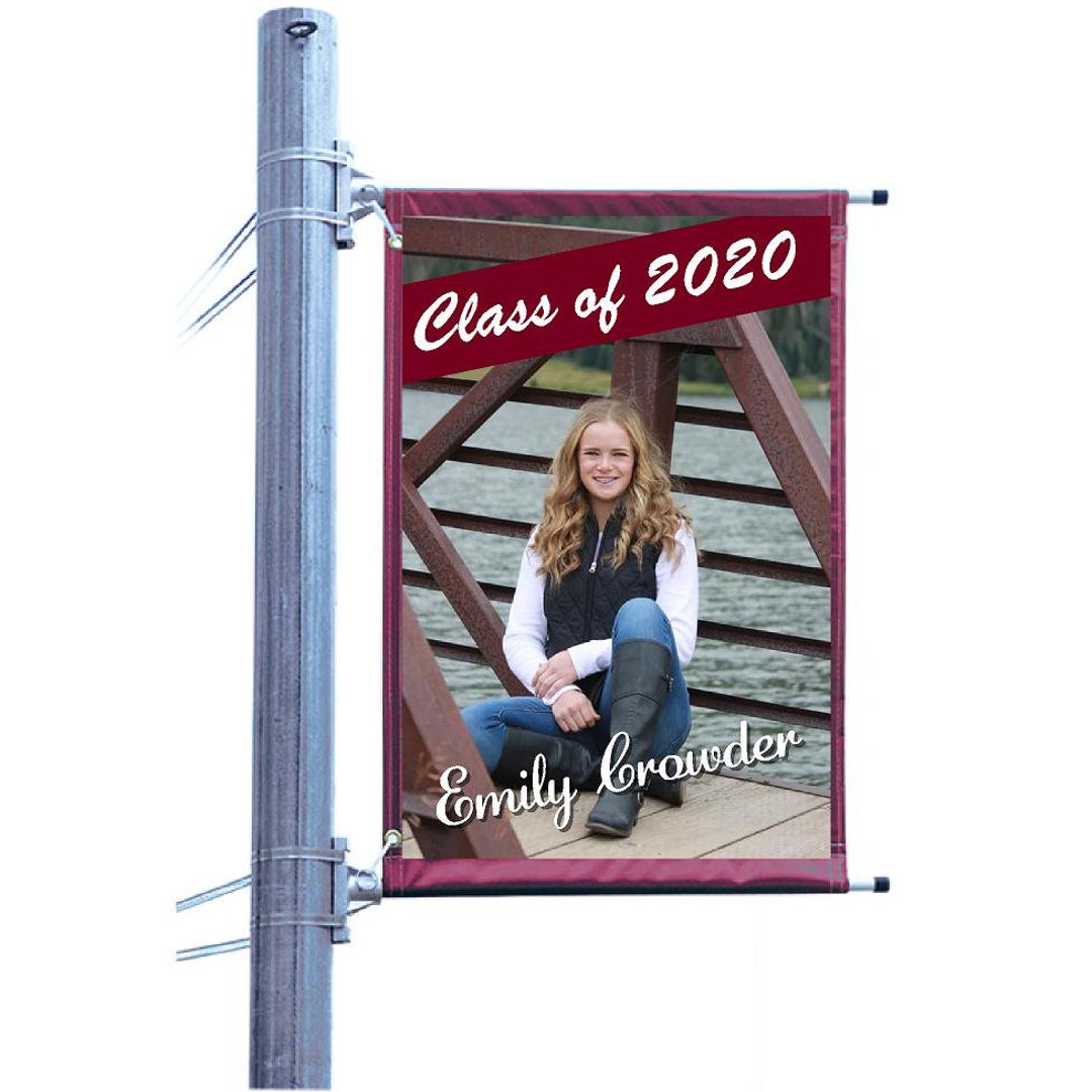 Senior Class of 2024 Banner, Graduation Sign, Pole Sign With Bracket Etsy