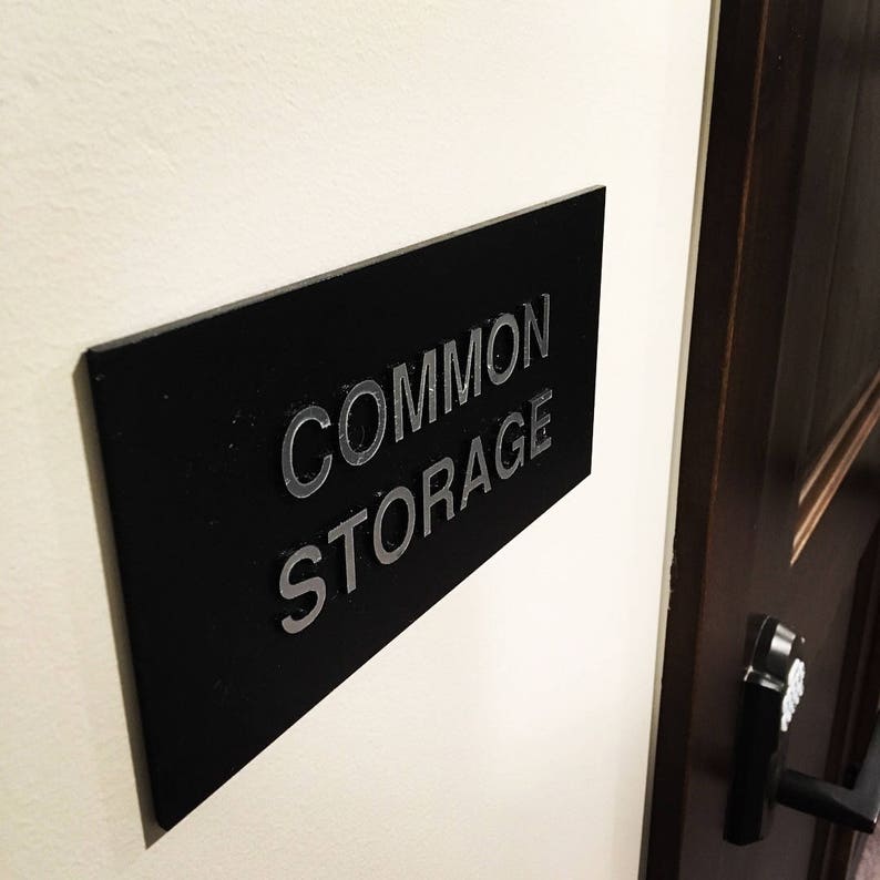 Interior Room Sign Raised Plastic Lettering - Etsy