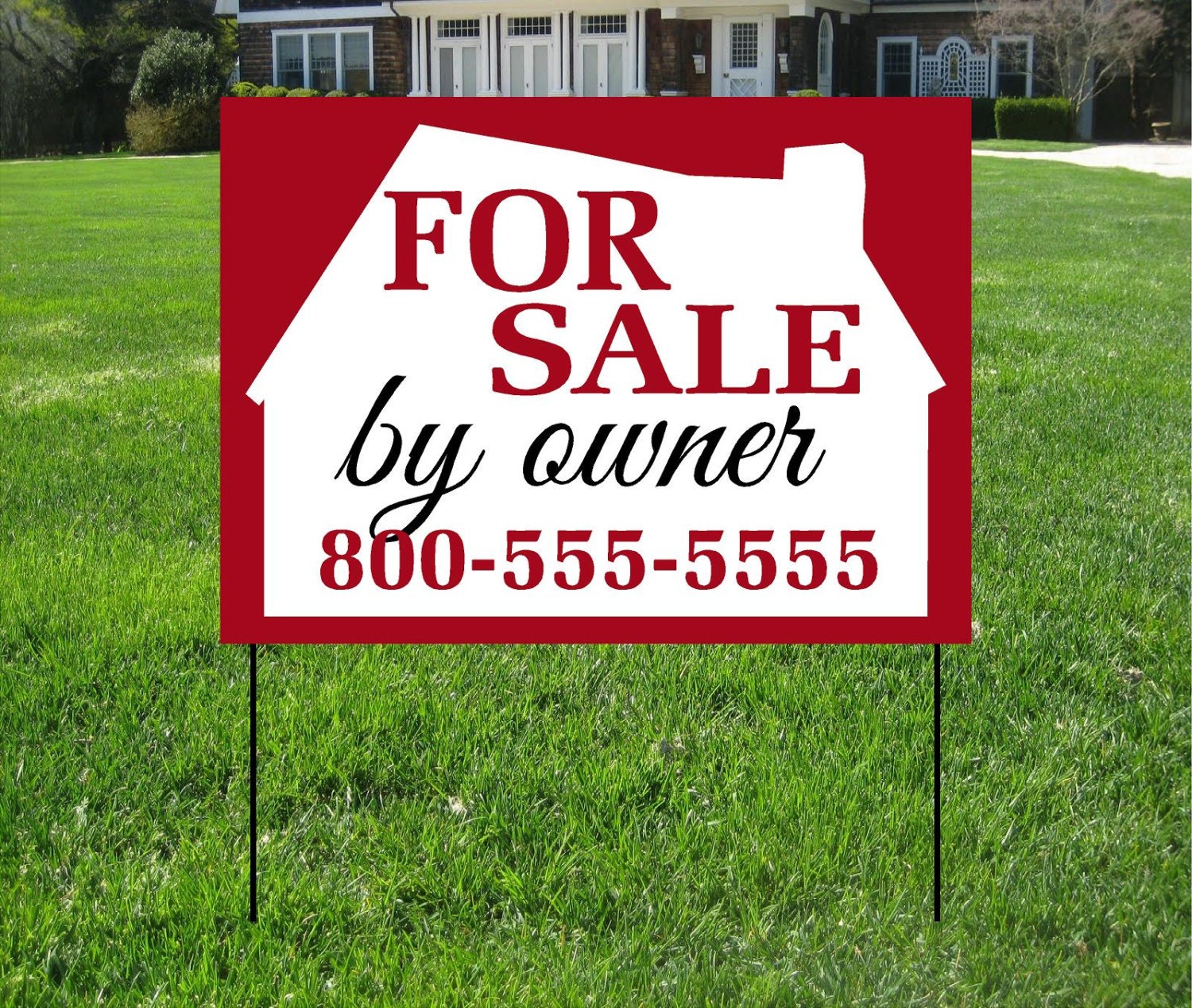 For Sale By Owner Yard Signs Event Yard Sign Custom Bag Yard Etsy