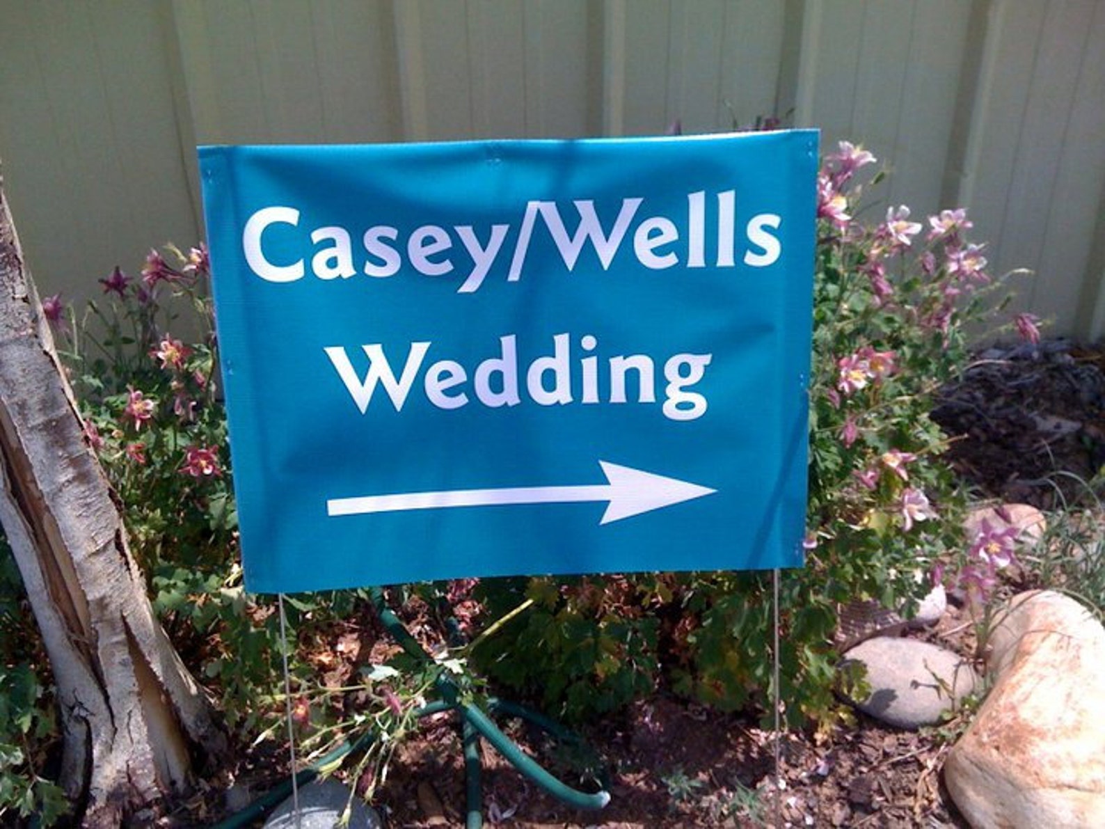 Wedding Yard Signs Barnwood Wedding Yard Sign Custom Bag Etsy