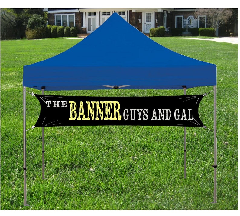 Custom Tent banner for Trade Show, Craft Show or Event Sign, Your customer Logo and Business Name Banner image 1